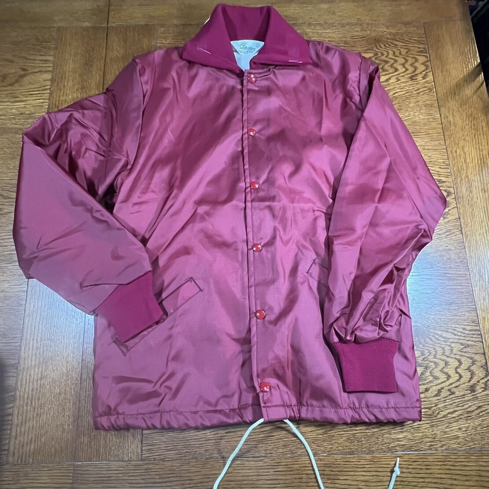 VTG Dead Stock Gem Sportswear button up jacket ALABAMA spell out on collar Small